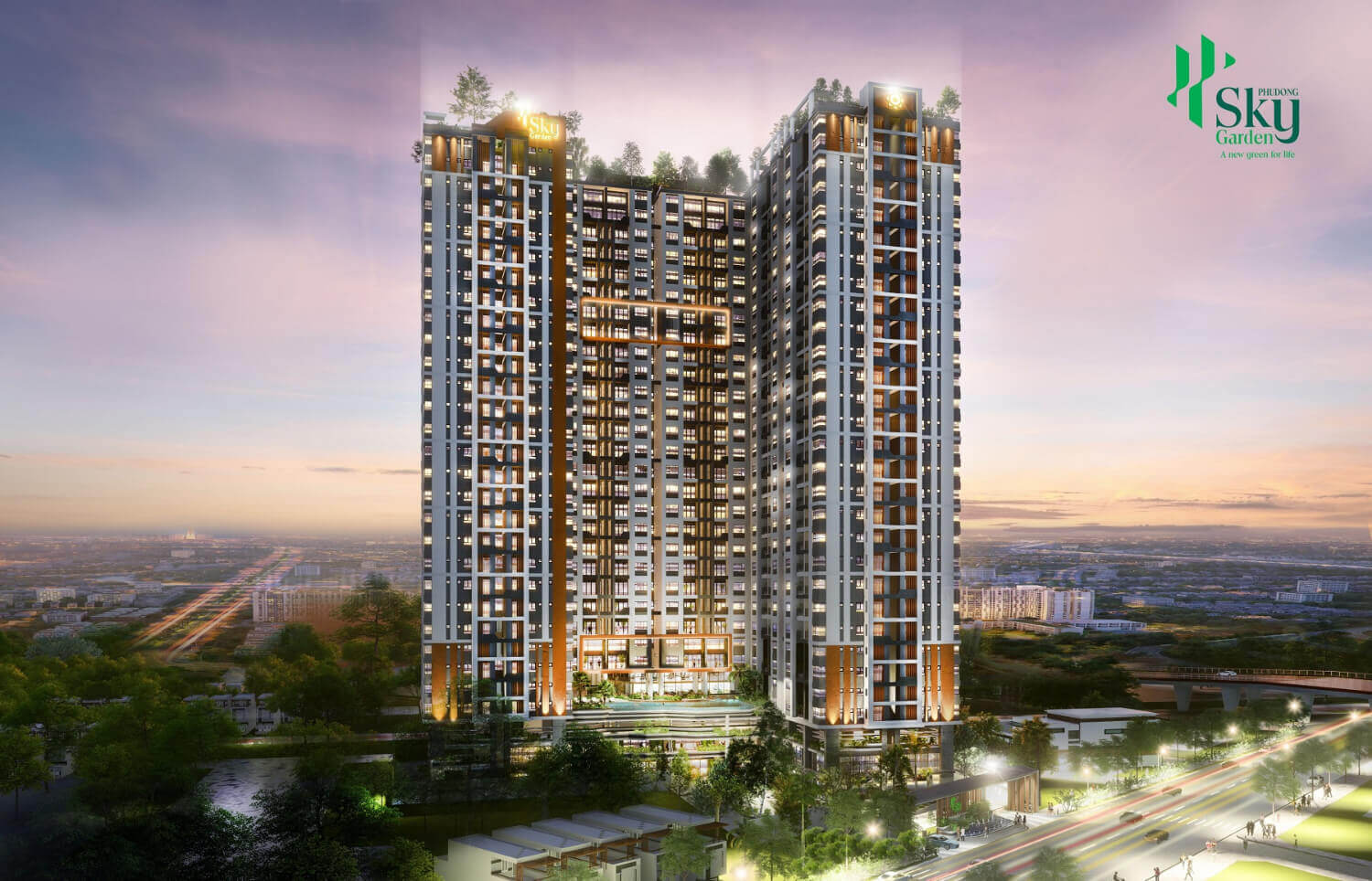 Phú Đông Sky Garden phối cảnh và tiện ích